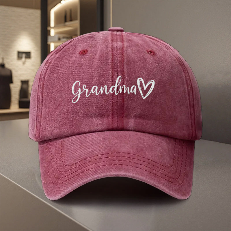 An Adjustable Baseball Cap Featuring 'Grandma', Made from Lightweight with a Printed Design. It'S an Ideal Choice for Weddings, Parties, Music Festivals, Bachelorette Parties, Birthday Gifts