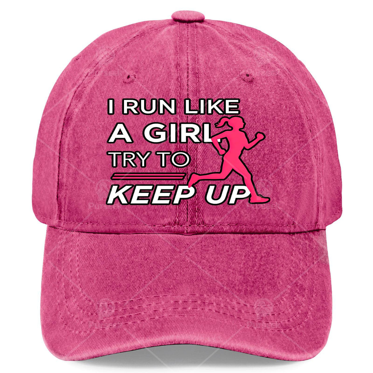 Female Runners I Run Like a Girl Try to Keep Up Baseball Hat Unisex Aesthetic