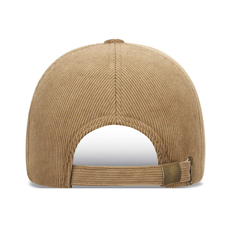 New Corduroy Hats for Autumn And Winter, Thickened And Warm, Suitable for Both Men And Women, Designed to Make The Face Look Smaller