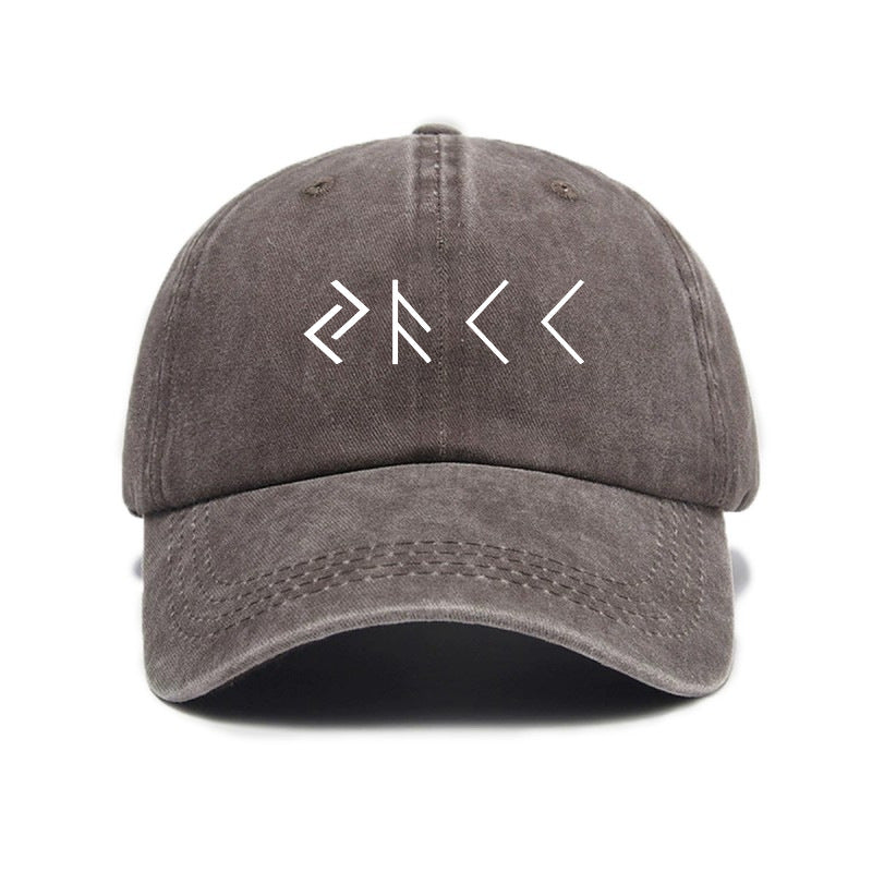 1 Washed Distressed Printed Baseball Cap for Adults, 1pc Pack, Trendy Vintage Letter Print Washed Distressed Baseball Cap for Men and Women, Versatile Outdoor Soft Top Hat