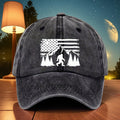 Men's Adjustable Sun Baseball Cap with American Flag & Pine Tree Design - Breathable Outdoor Dad Hat Suitable for Fishing, Hiking, Camping, Machine Washable, Casual Sports Cap for American-Themed Outdoor Gear