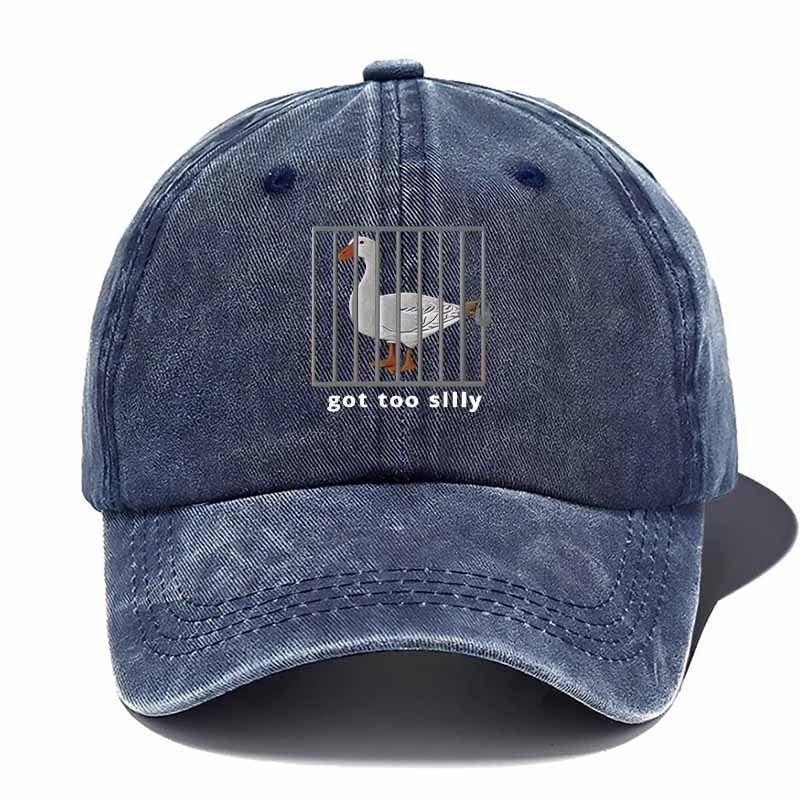 Funny Goose Cage Print Baseball Cap - Realistic Goose, Casual & Hat for Back-to, Graduation Parties - Hand Washable (Bird Escape Pattern) - Daily Wear Accessory