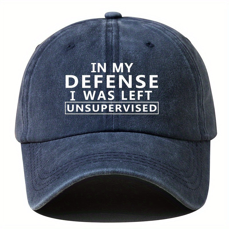 Vintage Washable Lettering Trucker Hat - Adjustable Cap with - Letters, Outdoor Casual Suitable for, Camping, Parties & Daily Wear - Hand Washable Textile Cap (No Dry)