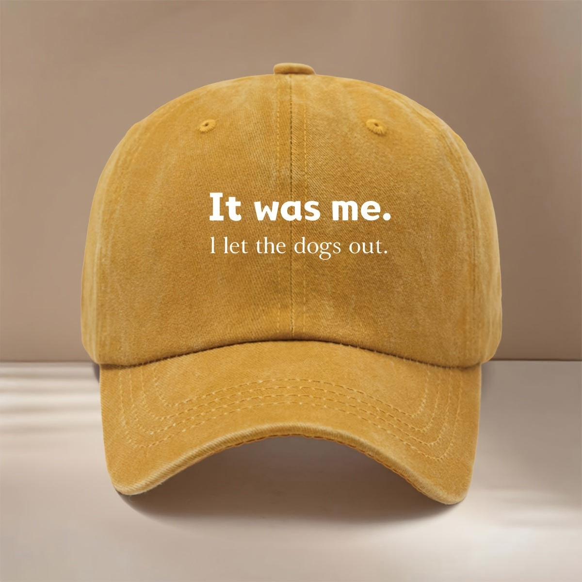 This Is a "IT Was Me." Printed Baseball Cap with a Relaxed, Adjustable Fit. It's a Unisex Hip-hop Hat, a Comfortable and Simple Snapback Cap Suitable for Outdoor Sports, Dinners, and Camping. It's a Lightweight,  Curved-brim Hat That Pairs Well