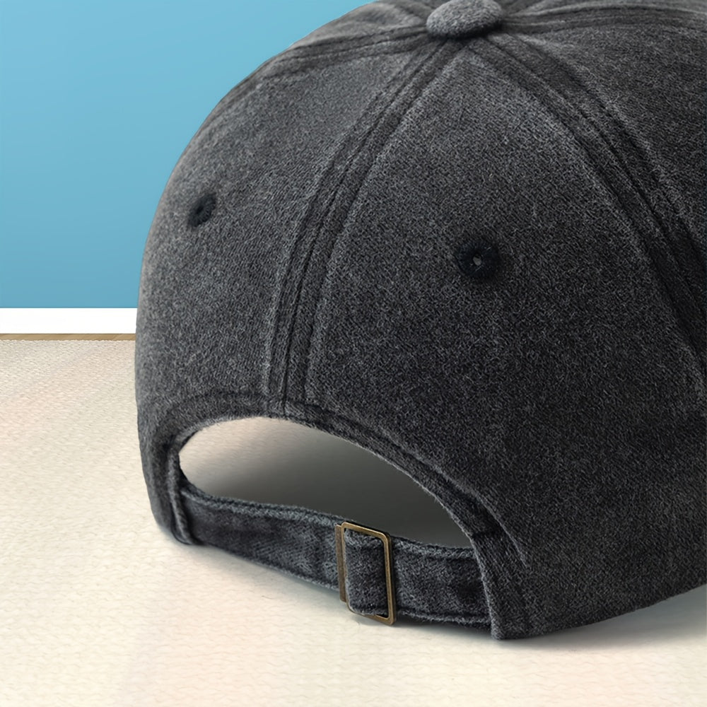 Unisex Printed Baseball Cap, Classic Washed Distressed Vintage Duckbill Cap for Outdoor, Casual, Sports, Shopping, and Vacation,  Street Rock Rap Hip-Hop Hat, Soft, Comfortable, Sweat-Absorbent, Adjustable Cap