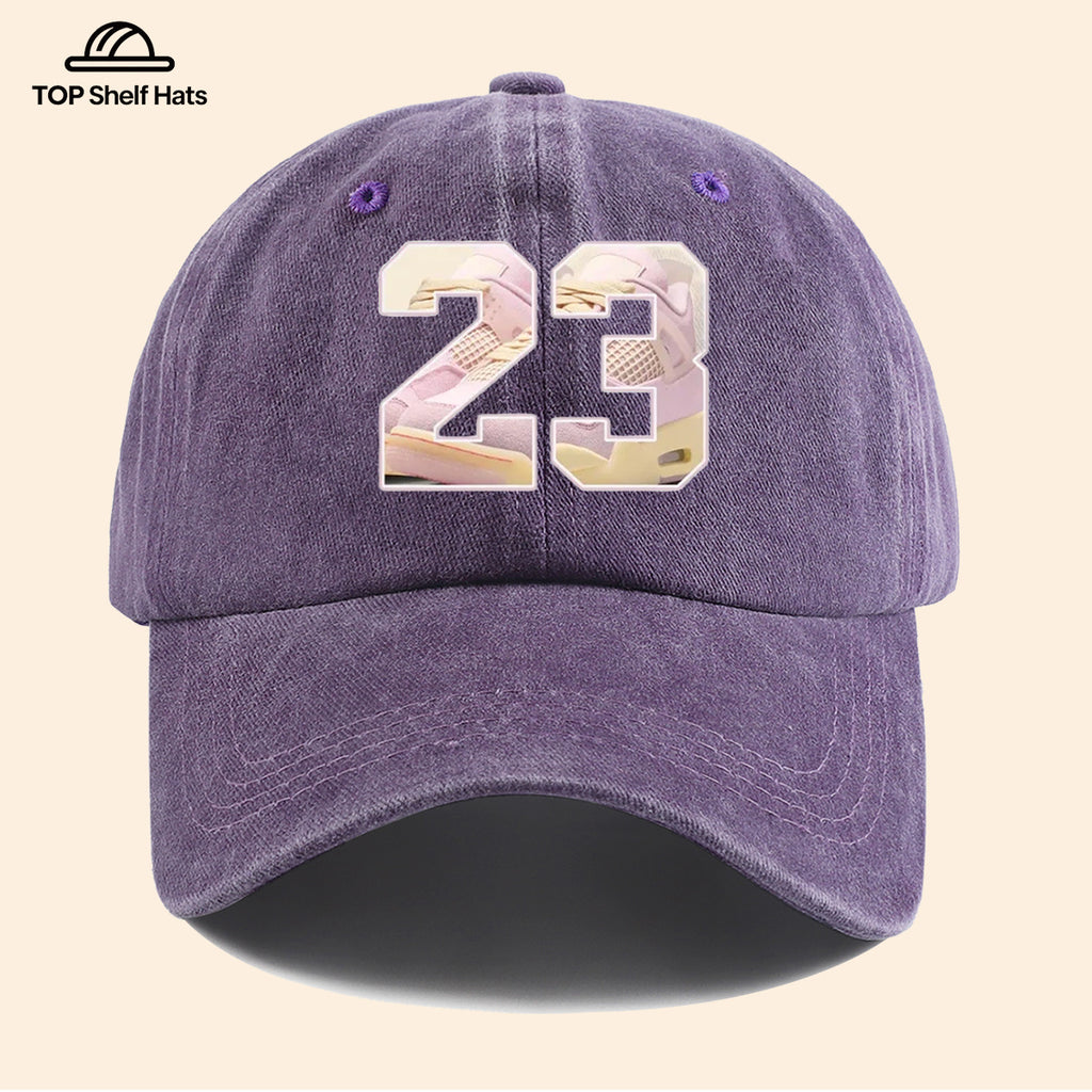 1pc Sports Element Digital "23" Design Printed Baseball Cap, Trendy Street Style Dad Hat, Fashionable Individual All-Match Baseball Cap, Adjustable Size, Hipster Trendy Hat, Street Skate Cap, Suitable for Daily Outings, Trendy Gatherings