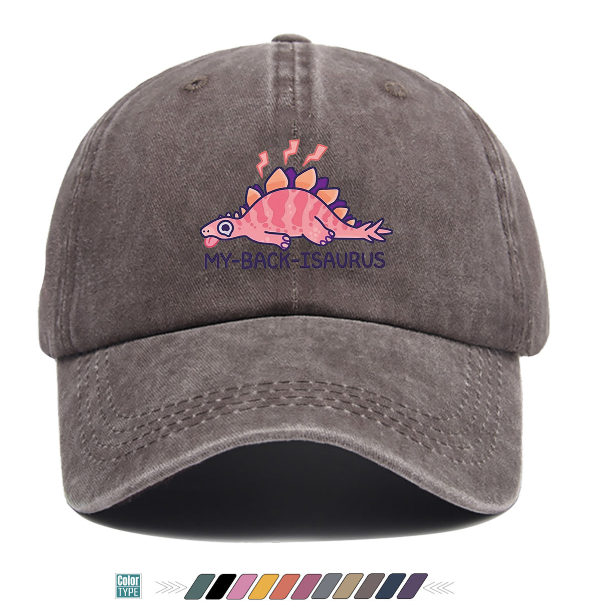 1pc Fun Cartoon Dinosaur "MY-BA-ISAURUS" Printed Baseball Cap, Comfortable Breathable Sun Hat, Fashionable Cute Trendy Unisex Hat, Adjustable Size, Friend Casual Hat, Couple Outing Hat, Suitable for Daily Wear, Shopping, Outdoor, Parties, Camping