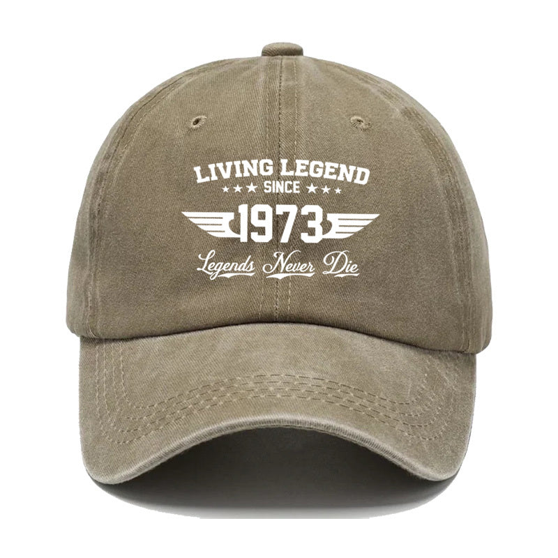 Personalized Casual Baseball Cap, 1973 Fun Text Pattern, Suitable for Everyday Wear, Suitable for Men And Women, Outdoor Sports Duckbill Cap
