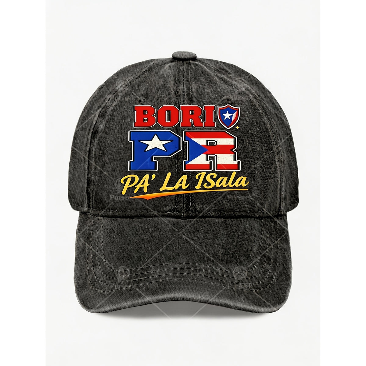 Vintage Bori PR Star Graphic Dad Hat for Men Women Casual Street Style Anniversary Gift