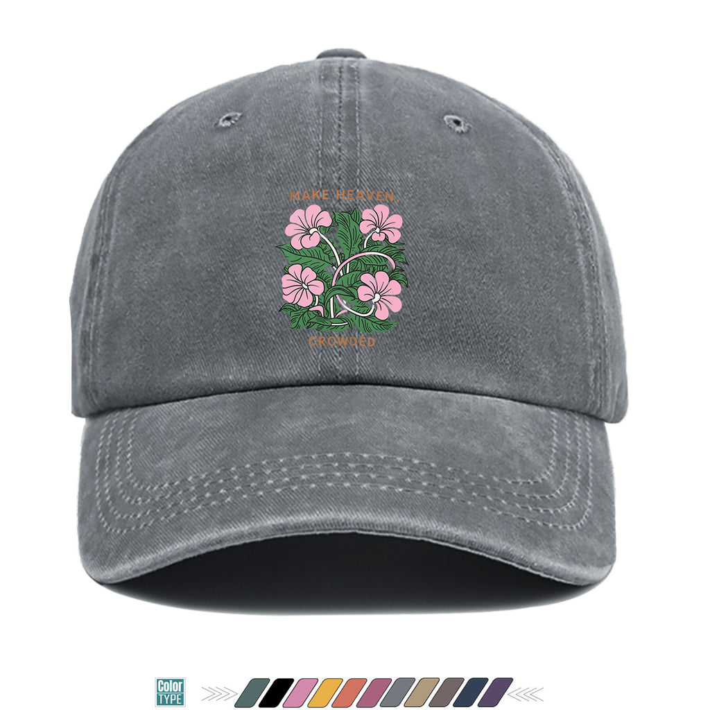 1pc 1pcs Floral Print Baseball Cap Suitable for Men & Women, Adjustable Duckbill Hat with Duckbill Visor, Breathable Sun Hat for Outdoor Travel, Casual Gift for Daily Outfits, Picnics, Birthdays - Trendy Present for Friends (Unisex)