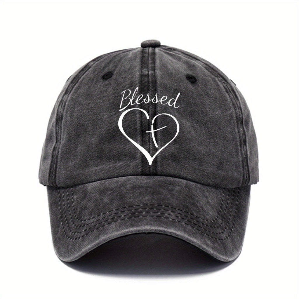 Baseball Cap Printed Washed Distressed Dad Hat Lightweight Solid Color Adjustable Sun Hat for Men And Women