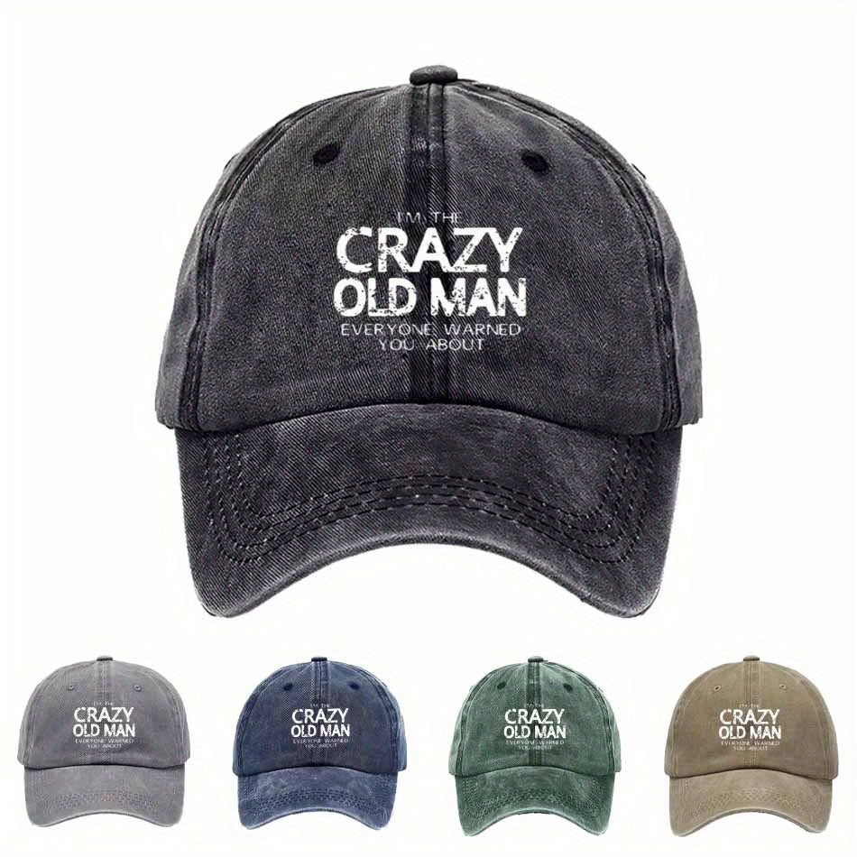 Distressed Vintage Baseball Cap, Distressed Lettering And Rebellious Slogans, Street Culture, Adjustable, Lightweight, Sun Hat