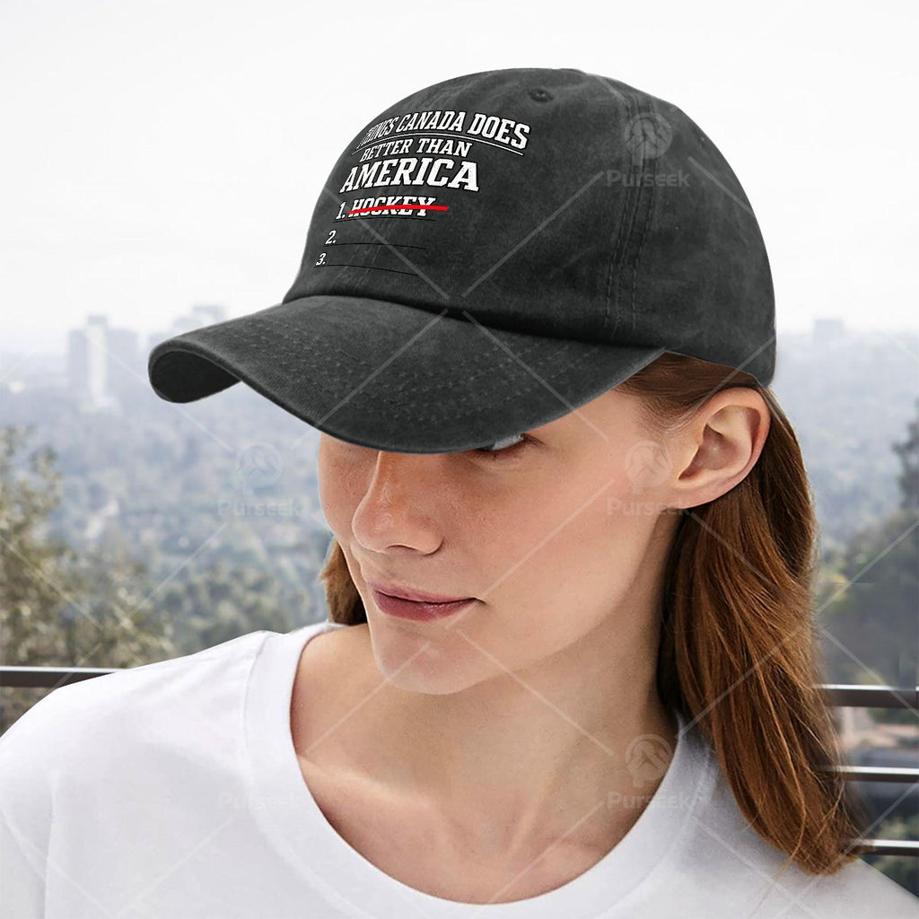 Canadian-Themed Retro Baseball Cap, Suitable for Hockey And Independence Day - Lightweight And Unisex, Printed with Canadian Slogans And Featuring an All-Over Maple Leaf Pattern, Ideal As a Christmas Gift, for Events, And for Everyday Casual Wear