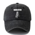 Unisex Fashion All-Match Printed BAULEITER Baseball Cap, Classic Vintage Washed Outdoor Lightweight Curved Brim Hat, Trucker Cap, Suitable for Outdoor Vacation Travel Camping And Casual Occasions, Holiday Party Hip-Hop Hat