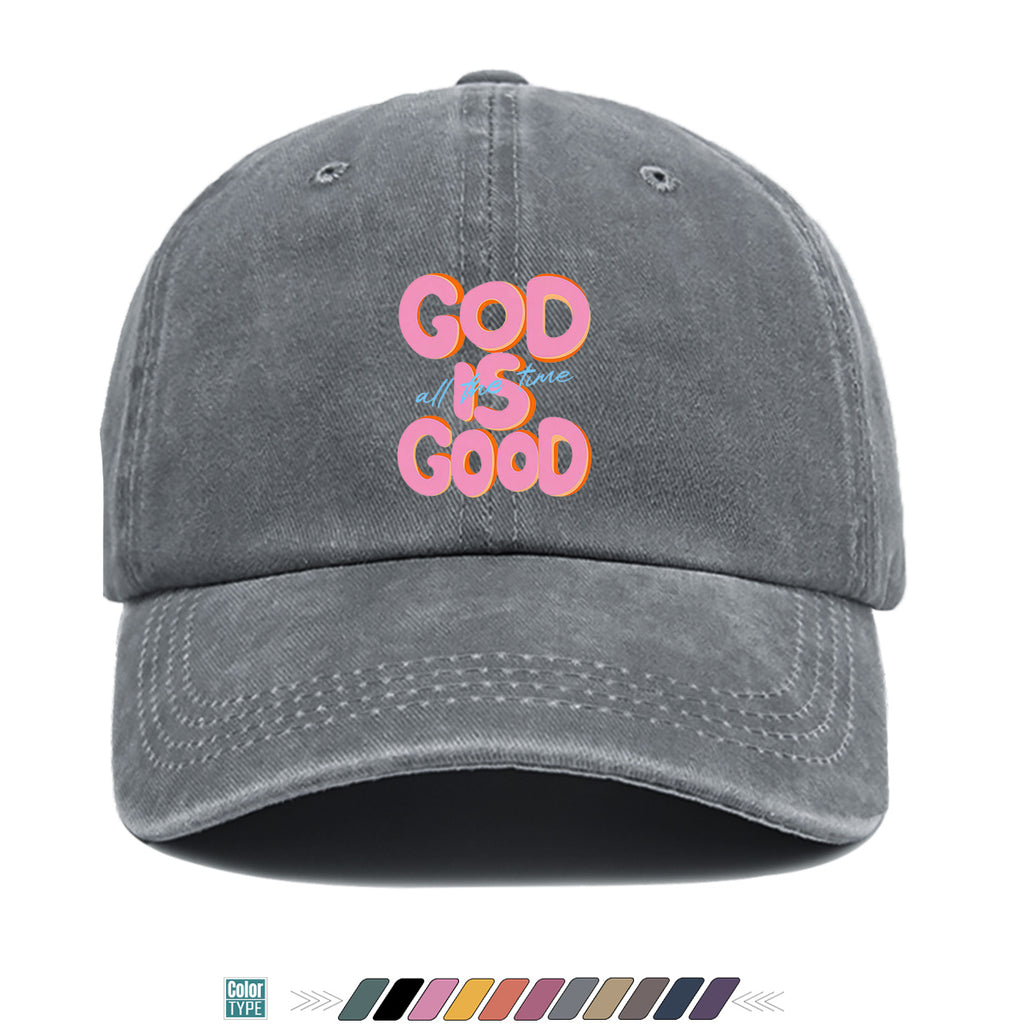 1pc "GOOD IS GOOD" English Phrase Art Print Baseball Cap, Trendy Fashion Letter Design Duckbill Hat, Unisex Adjustable Sun Hat, Street Casual Versatile Sun Cap, Suitable for Daily Outings, Travel Vacation, Outdoor Sports, Friends Gathering