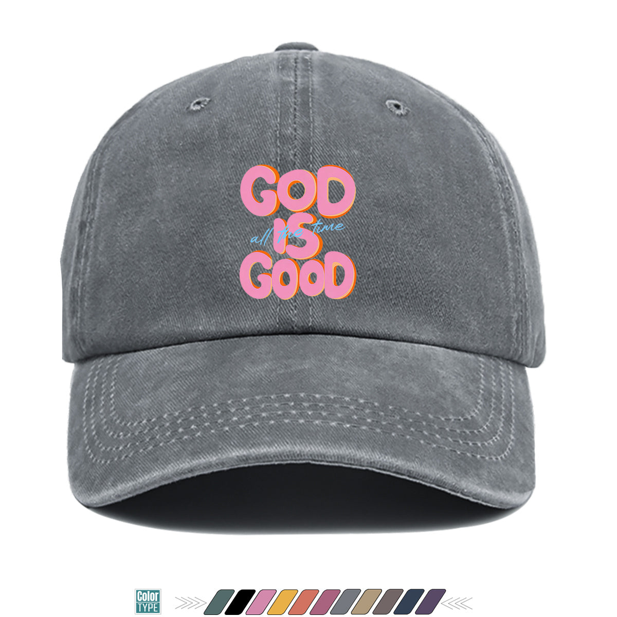 1pc "GOOD IS GOOD" English Phrase Art Print Baseball Cap, Trendy Fashion Letter Design Duckbill Hat, Unisex Adjustable Sun Hat, Street Casual Versatile Sun Cap, Suitable for Daily Outings, Travel Vacation, Outdoor Sports, Friends Gathering