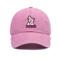 1 Washed Distressed Printed Baseball Cap for Adults, Trendy Hip-Hop Versatile Puppy Print Washed Distressed Soft Top Sun Baseball Cap, Unisex Baseball Cap