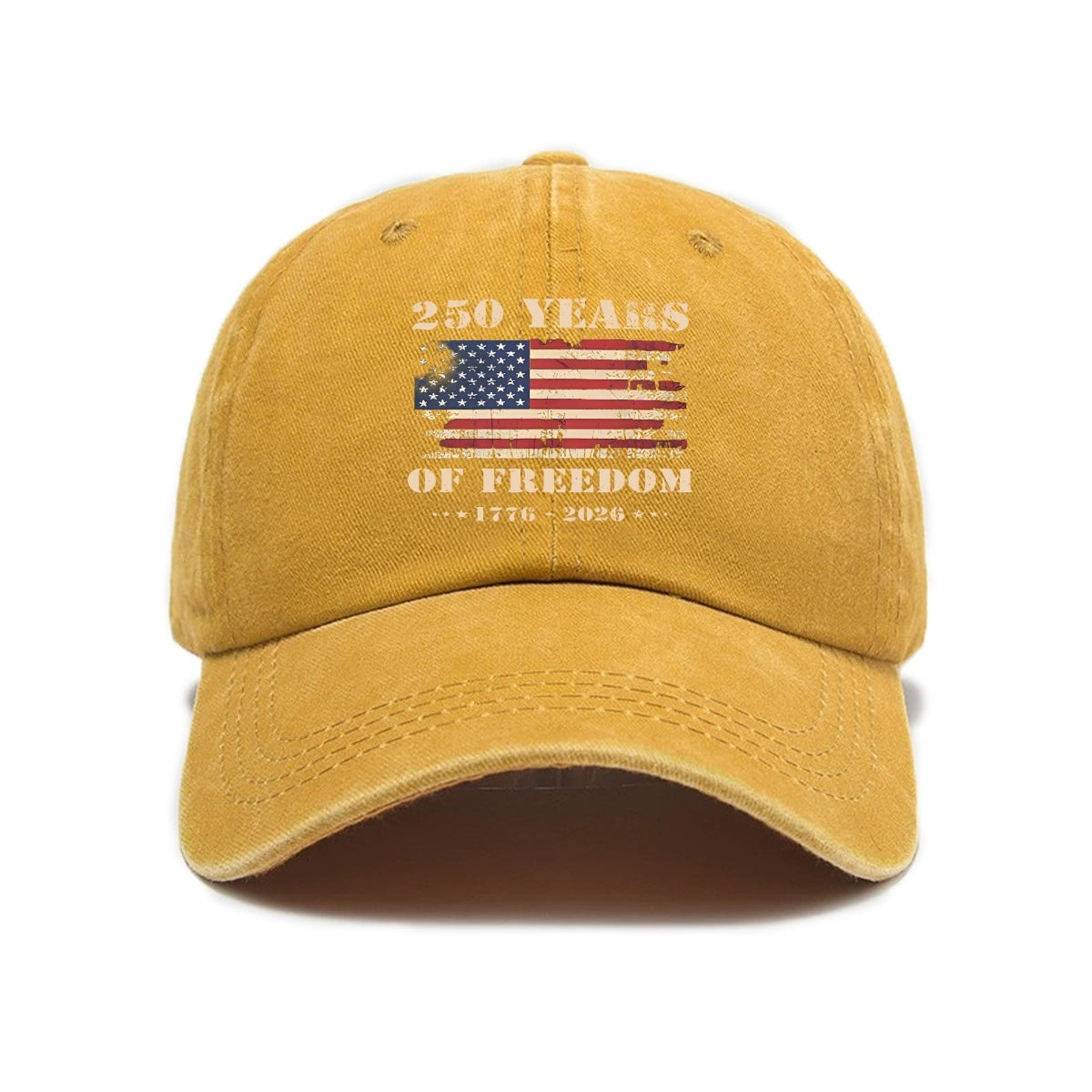Distressed Print Baseball Cap, Unisex Autumn Winter Casual Sports Snapback Hat
