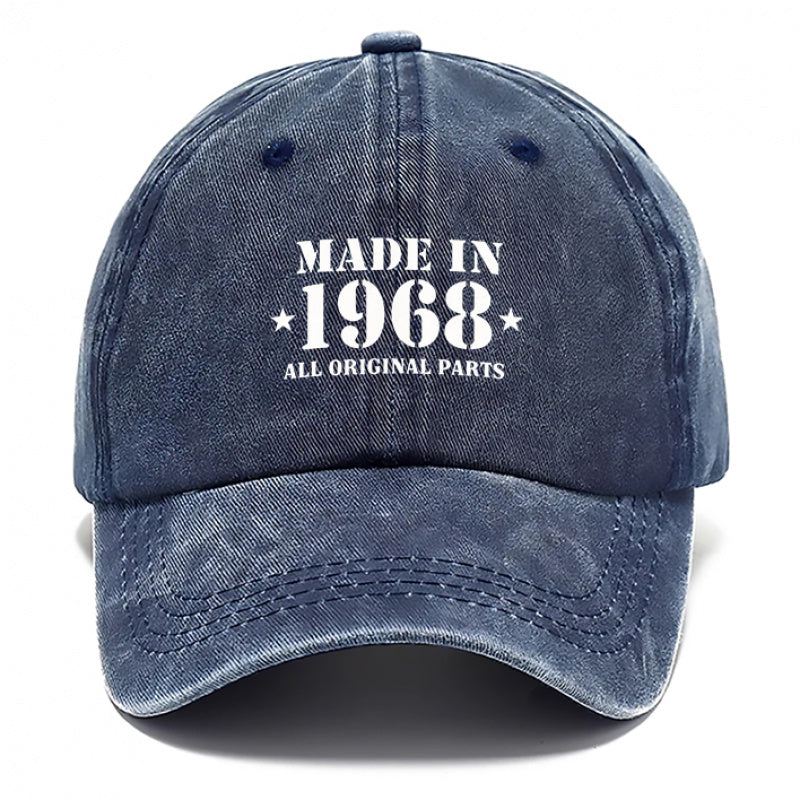 1968 Style Hat, Men'S Hat, Women'S Hat, Outdoor Casual Washable Baseball Cap, Adjustable Breathable DAD Hat, Suitable for Outdoor Activities And Parties, Personal Use Or As a Birthday Gift