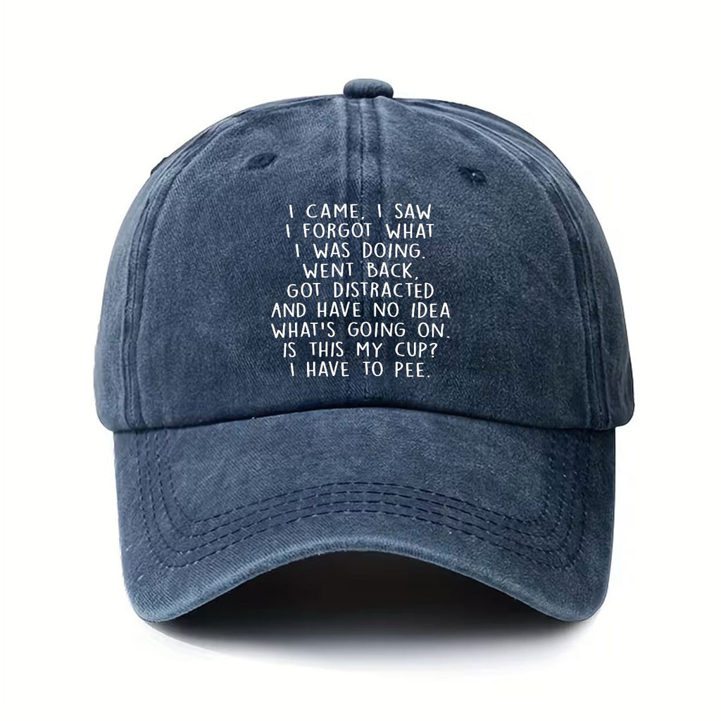 I'M Here, I See That I Have Anxiety, So I Left. Vintage Washed 6-Color Baseball Cap Lightweight Outdoor Hat Unisex