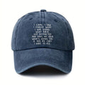 I'M Here, I See That I Have Anxiety, So I Left. Vintage Washed 6-Color Baseball Cap Lightweight Outdoor Hat Unisex