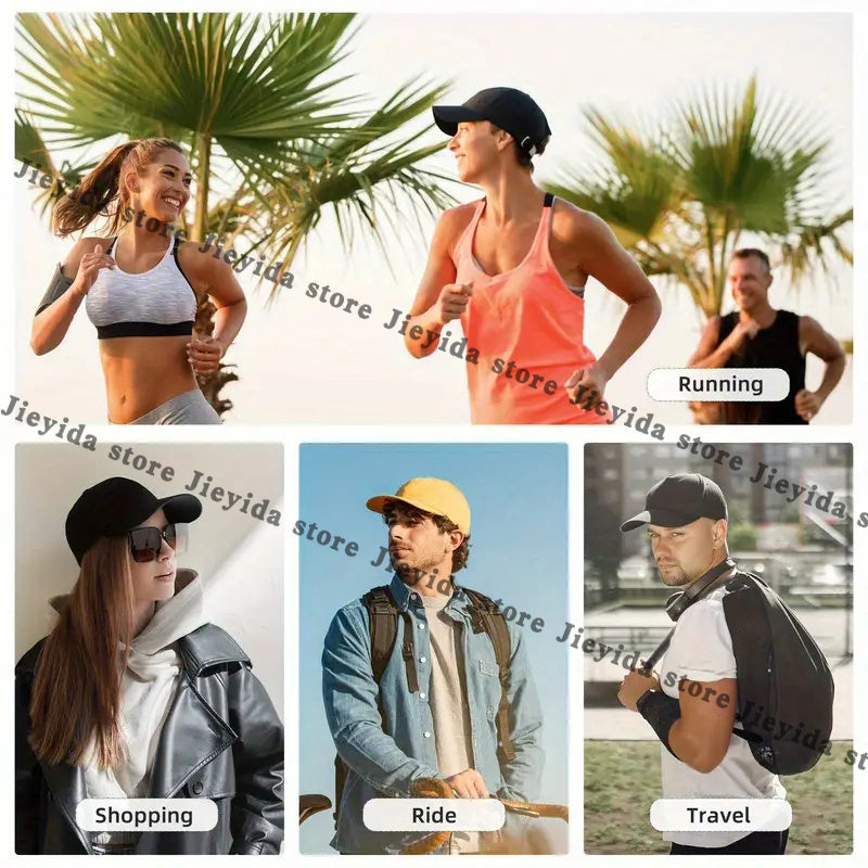 1 Music Print Cap, Women's Outdoor Style Hat, Men's Beach Hat, Washed Baseball Cap, Breathable Washed Cap, Adjustable DAD Cap, Suitable for Outdoor Activities and Parties, for Personal Use or as a Birthday Gift