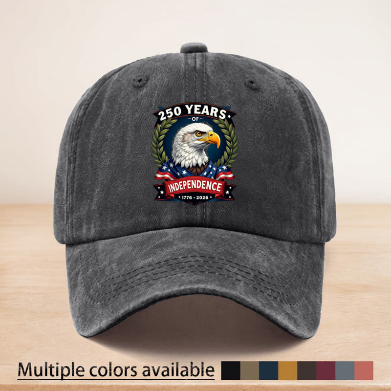 Vintage Eagle Pattern Independence Day Printed Baseball Cap, Adjustable Size, Suitable for All Seasons, Multi-functional, Lightweight and Breathable, Sun, Ideal for Outdoor Sports, Fishing, Picnics, Camping, Casual and Versatile, a Perfect