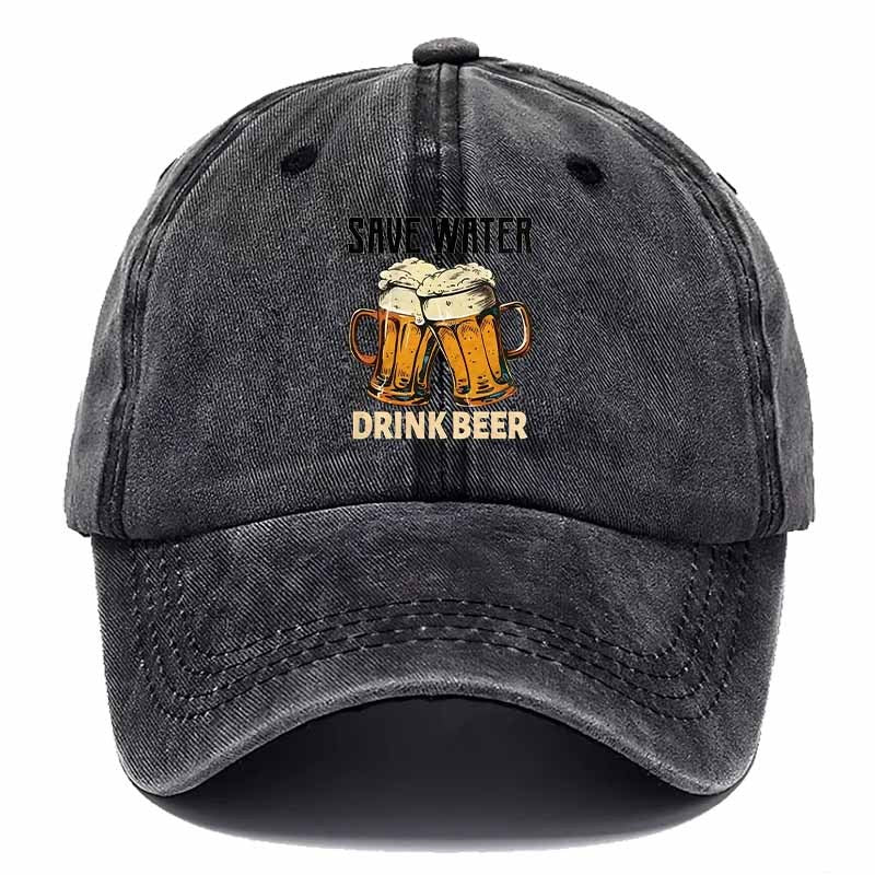 Retro Baseball Cap with Playful Beer Design, Perfect for Outdoor Adventures, Ideal Father's Day Gift