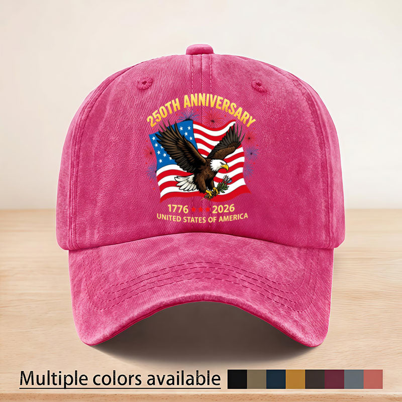 Patriotic Eagle Pattern Baseball Cap, Unisex Washable Hat, Adjustable Size, Suitable for All Seasons, Multi-Functional, Lightweight And Breathable, Sun-Protective, Ideal for Outdoor Sports, Fishing, Hiking, Camping, And a Perfect Gift for The 2