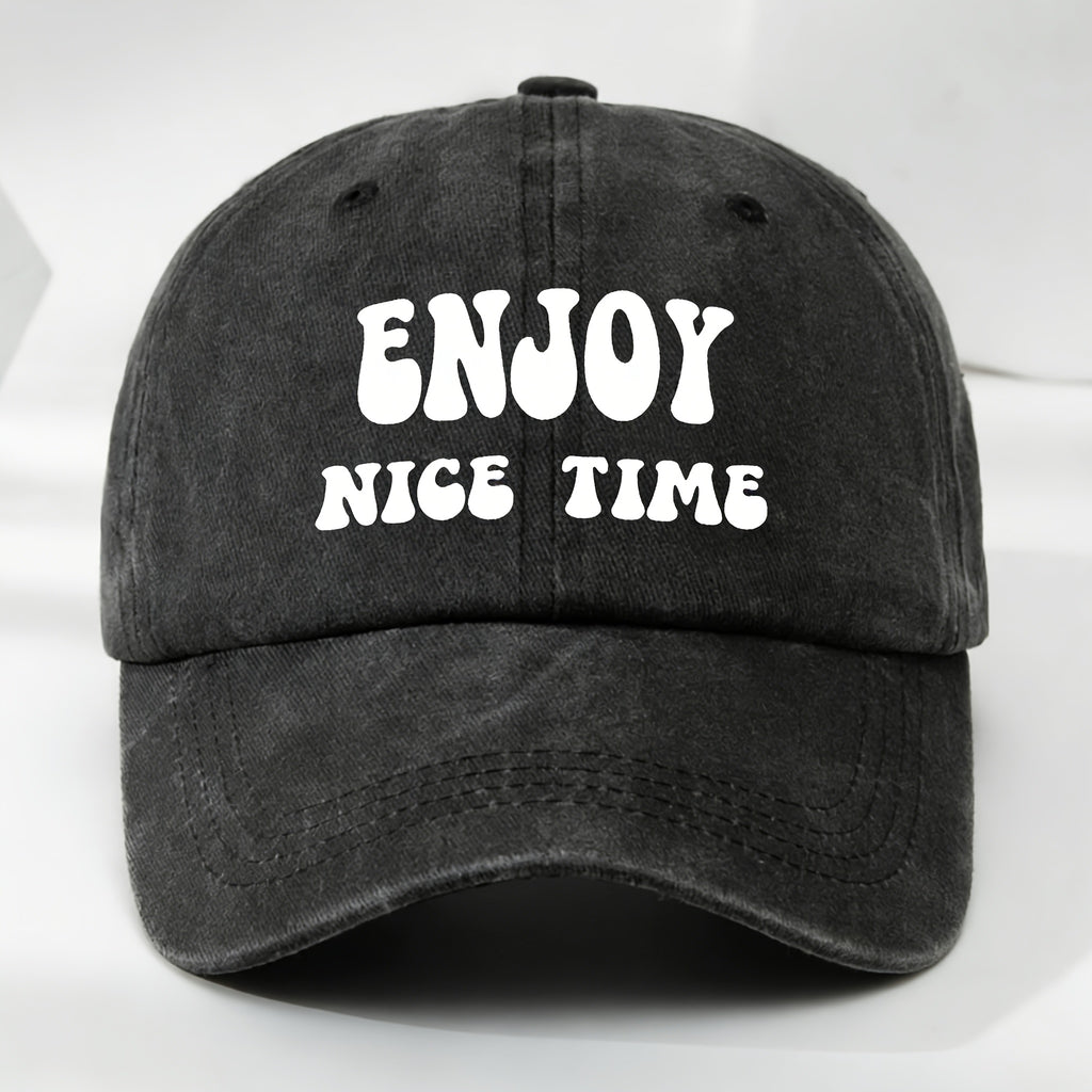 Men'S Summer Casual Washed Baseball Cap, Lightweight Adjustable Outdoor Sun Hat for Everyday