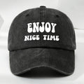 Men'S Summer Casual Washed Baseball Cap, Lightweight Adjustable Outdoor Sun Hat for Everyday