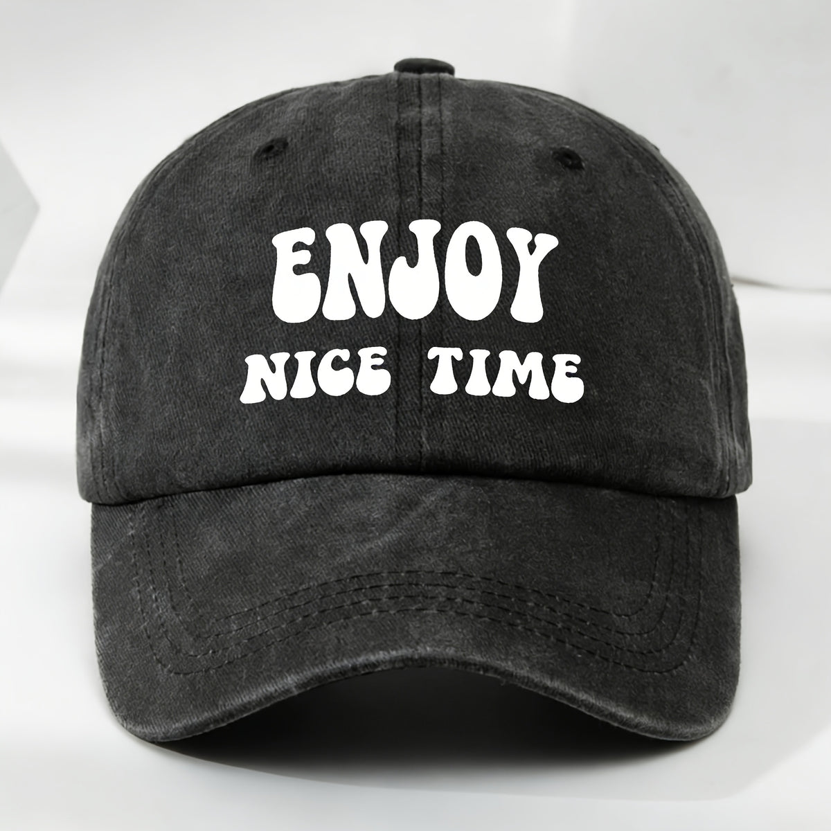 Men'S Summer Casual Washed Baseball Cap, Lightweight Adjustable Outdoor Sun Hat for Everyday