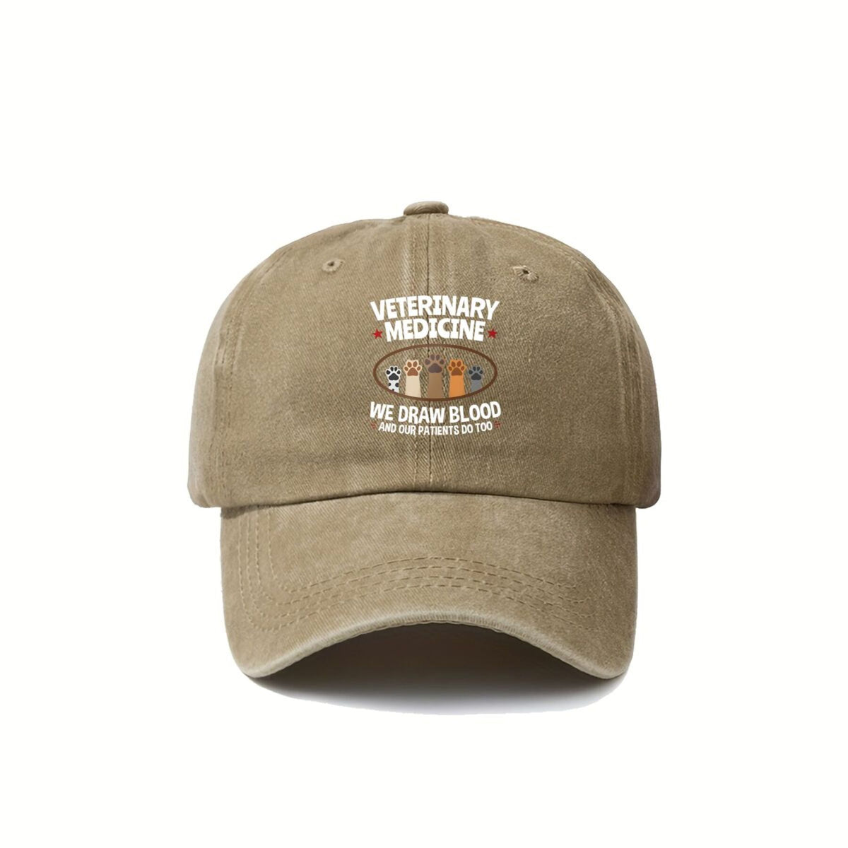 Veterinary Medicine Vet Tech Trendy Dad Hat with Soft Top Design, Street Culture Baseball Cap, Soft Fabric, Breathable and Comfortable, Outdoor Sports Sunshade Driving Hat