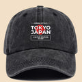 1pc Tokyo Japan City Style Printed Baseball Cap, Unisex, Printed Design, Solid Color Minimalist Vintage Curved Brim Dad Hat, Adjustable Size, All-Season Sun Hat, Suitable for Cycling, Fishing, Hunting, Teen Couple Skateboard Cap, Ideal Gift