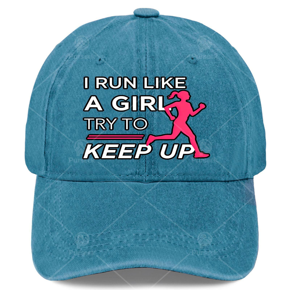 Female Runners I Run Like a Girl Try to Keep Up Baseball Hat Unisex Aesthetic