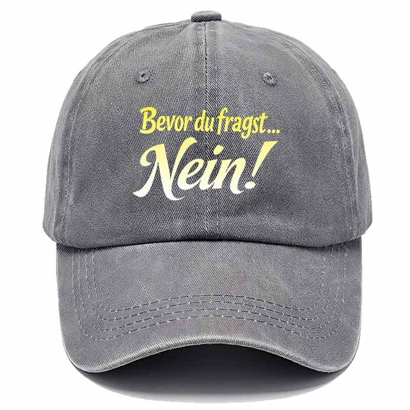 Trendy Baseball Cap Adorned with German Slogans, a Choice Full of Youthful