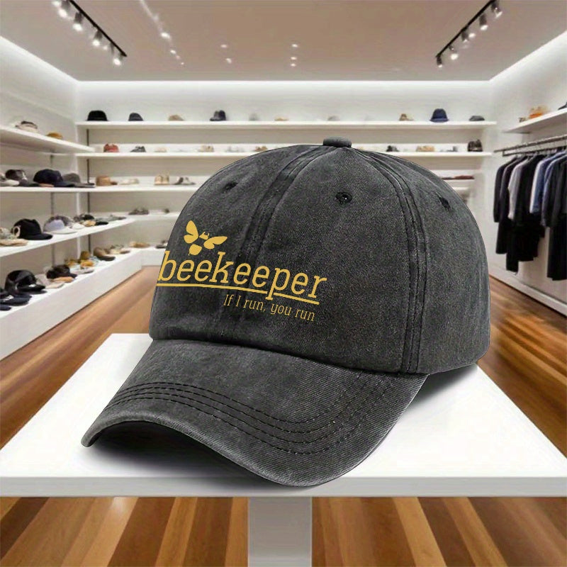 Adjustable Baseball Cap for Beekeepers, Featuring a Lightweight Printed Design Suitable for Women, Perfect for Outdoor Sports And Sun Protection for Men, Making It an Excellent Gift for Celebrations And Birthdays