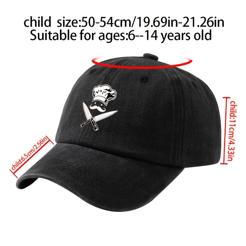 Men'S Baseball Cap Unisex Cartoon Print Adjustable Fashion Versatile Duckbill Hat Suitable for Outdoor Camping, Hiking, Fishing