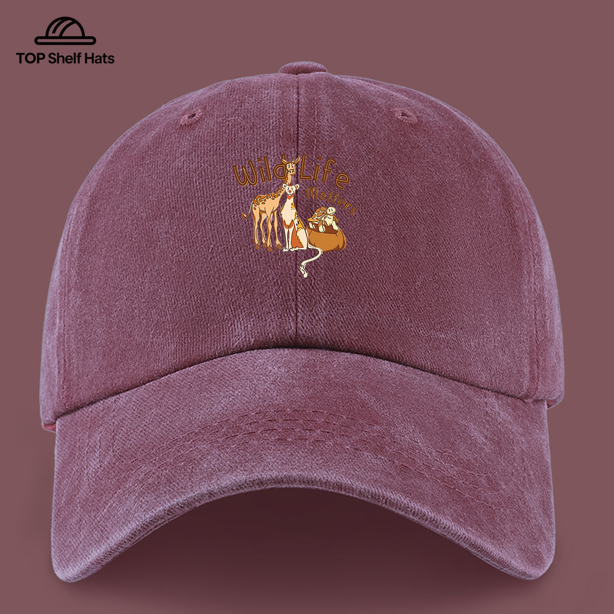 1pc Wild Life Matters Animal Print Baseball Cap - Adjustable Vintage PAPA Trucker Hat Suitable for &, Lightweight Breathable Dad Cap for Outdoor, Beach, Hiking, Skateboarding, Casual Wear - Ideal, Holidays, Urban Style