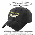 Trendy Baseball Cap Adorned with German Slogans, a Choice Full of Youthful