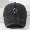 Unisex Vintage Cat Ear Baseball Cap, Trendy And Versatile, Comfortable And Breathable, Sun-Protective Hat for Outdoor Sports, Adjustable Lightweight Polyester Fiber in Classic Black