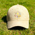Unisex Baseball Cap, "He Is Risen" Christian Baseball Cap, Adorned with Wildflowers And Scripture - Adjustable, Breathable, Vintage Religious Cap, Suitable for Church, Easter Gift, Everyday Wear, Machine Washable, All-Season Casual Hat