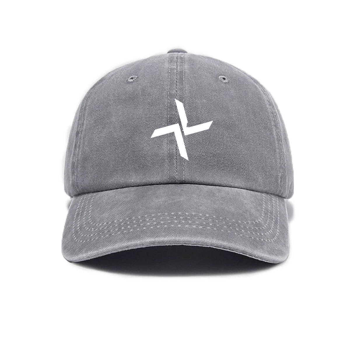 1 Top Water Washed Old Printed Baseball Cap Adult Versatile Easy Windmill Print Washed Old Soft Top Sunshade Baseball Cap Men And Women Fashion Universal Baseball Cap