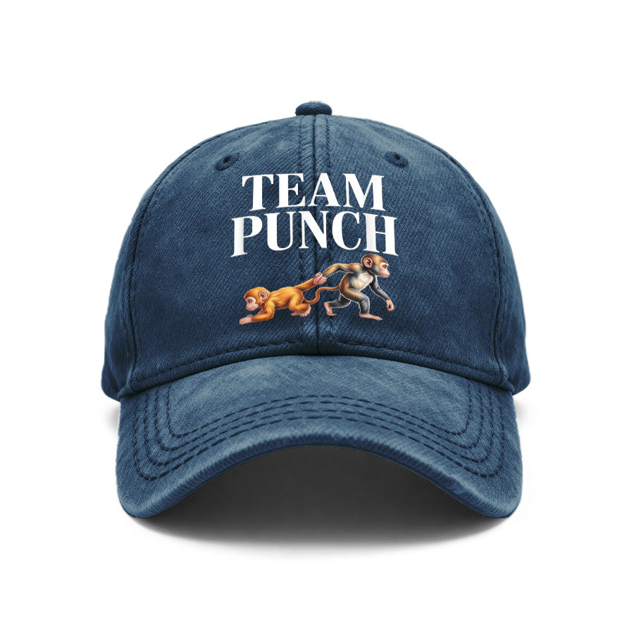 1 Vintage Washed Baseball Cap with a Boxing Monkey Pattern- Adjustable Unisex Hat, Suitable for Outdoor and Everyday Casual Wear, Can Be Used as a Gift for Both Men and Women, Team-themed, Vintage Style, Suitable for Spring, Summer, Autumn, and Winte