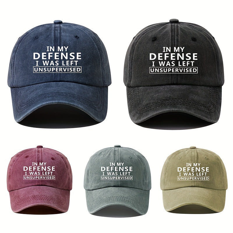 Vintage Washable Lettering Trucker Hat - Adjustable Cap with - Letters, Outdoor Casual Suitable for, Camping, Parties & Daily Wear - Hand Washable Textile Cap (No Dry)