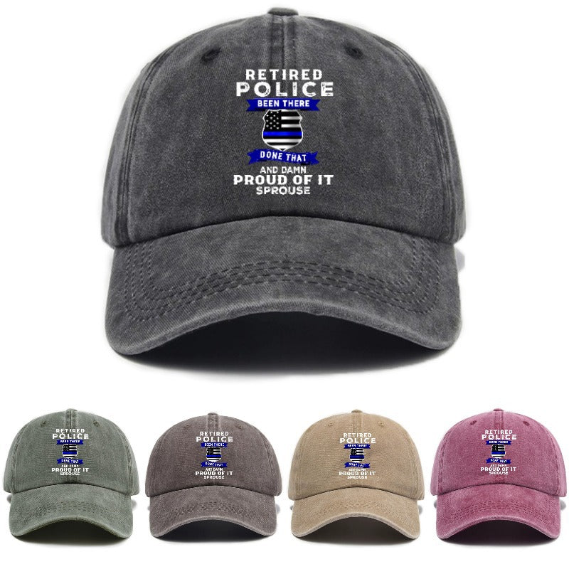 1 Washed Distressed Printed Baseball Cap, Adult Trendy Vintage Washed Distressed Simple Style Letter Print Soft Top Baseball Cap, Unisex Baseball Cap