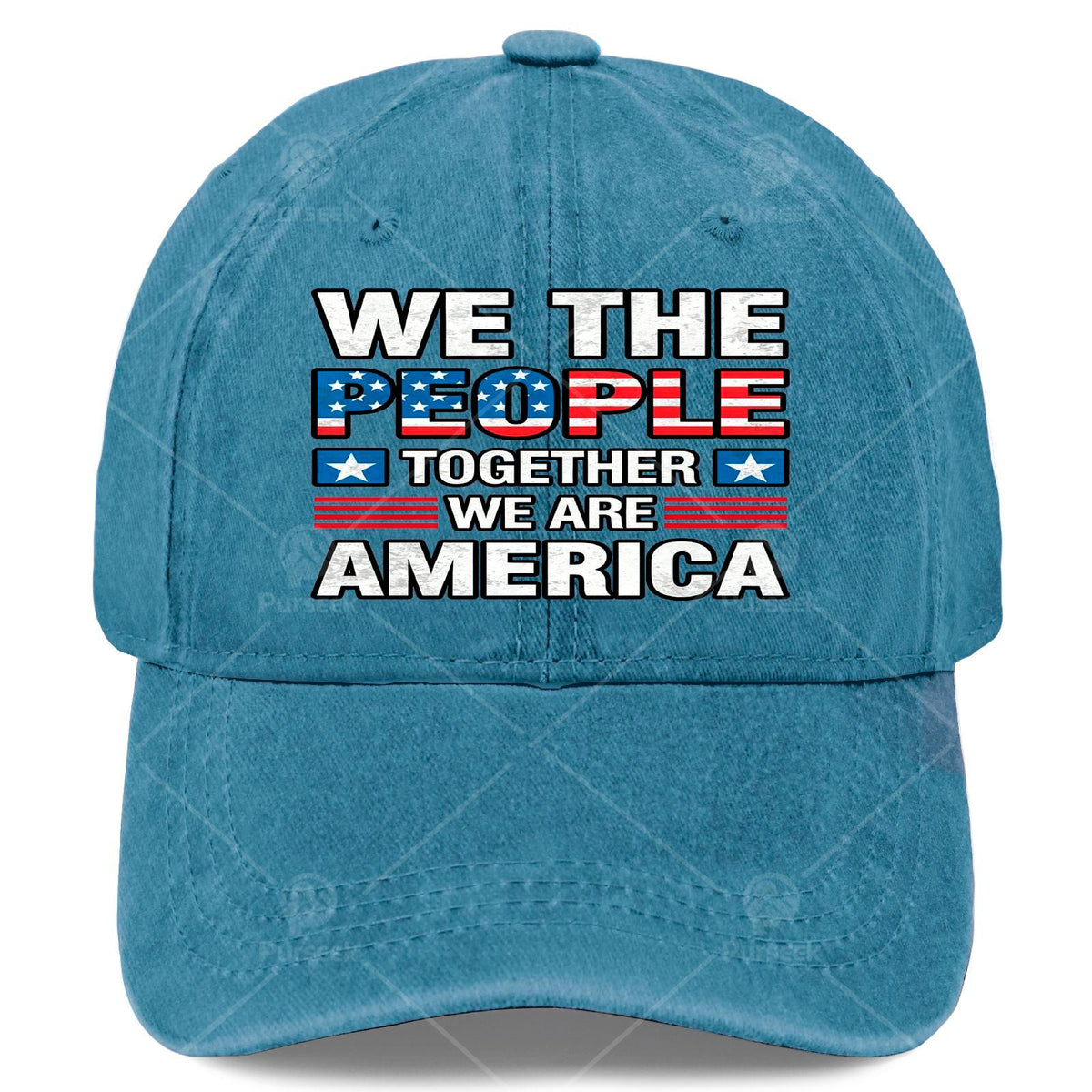 Together We Are America US Flag Vintage Baseball Hat Unisex Vintage Washed