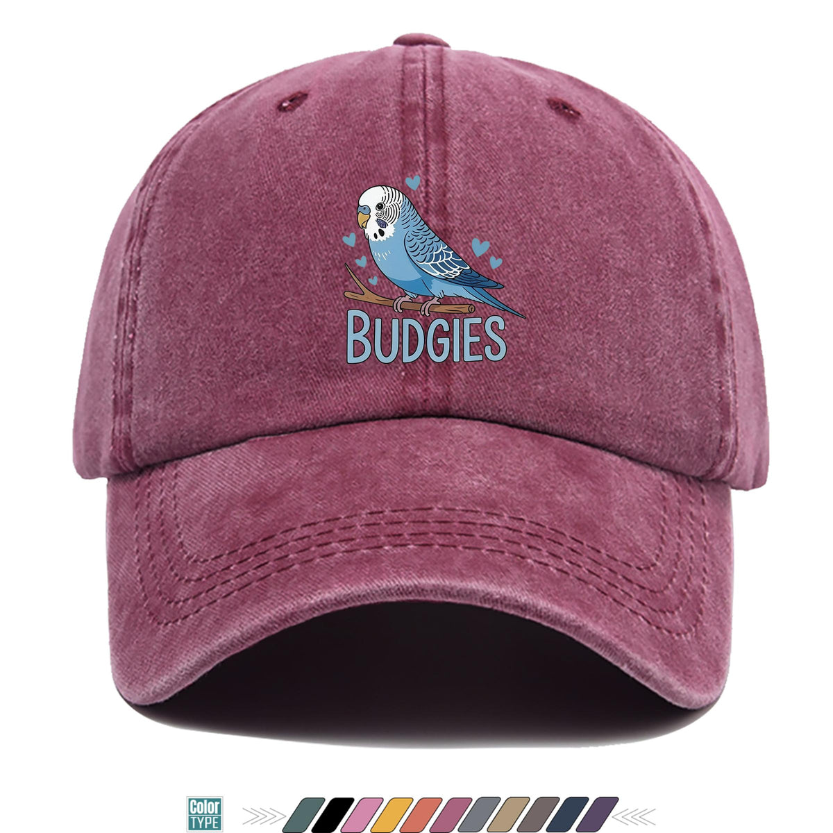 1pc Cute and Soothing Parrot Pattern Printed Baseball Cap, Black Papa Trucker Hat, Breathable and Comfortable, Solid Color Simple Vintage Soft Top Dad Hat, Adjustable Size, Unisex, All-Season Sun Hat, Multiple Colors Available, Youth Couples