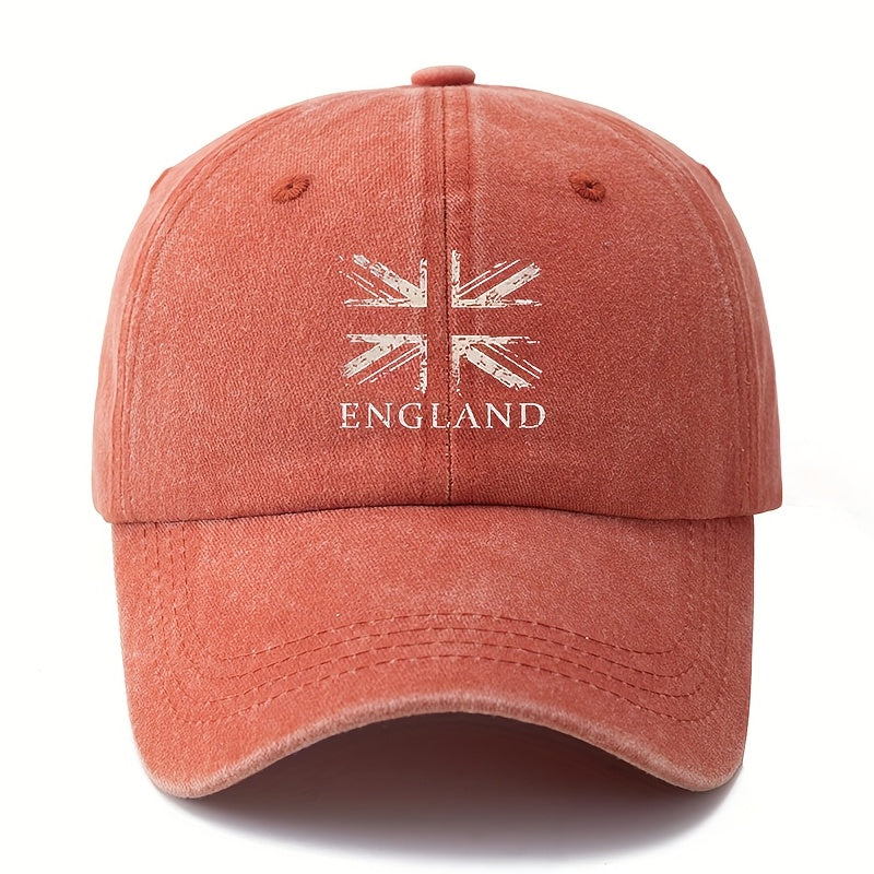 A Versatile British Flag Baseball Cap for Both Men And Women, a Classic Vintage Washed Outdoor Lightweight Curved Brim Hat, a Trucker Hat, Suitable for Outdoor Vacations, Camping, And Other Leisure Occasions