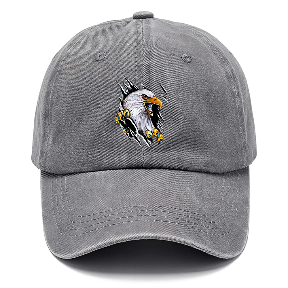 1pc Eagle Print Baseball Cap | Breathable Curved Brim, Adjustable Size, Lightweight And Durable, Unisex, Ideal For Outdoor Activities, Beach And Casual Wear, Available In Multiple Colors